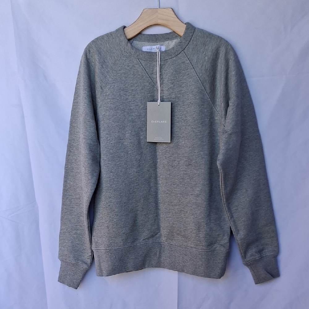 Everlane The French Terry Longsleeve Gray XXXS 100% Cotton Oversize